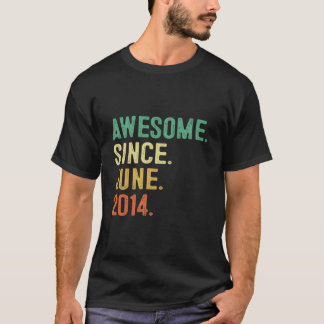 Awesome Since June 2014 9Th 9 T Shirt