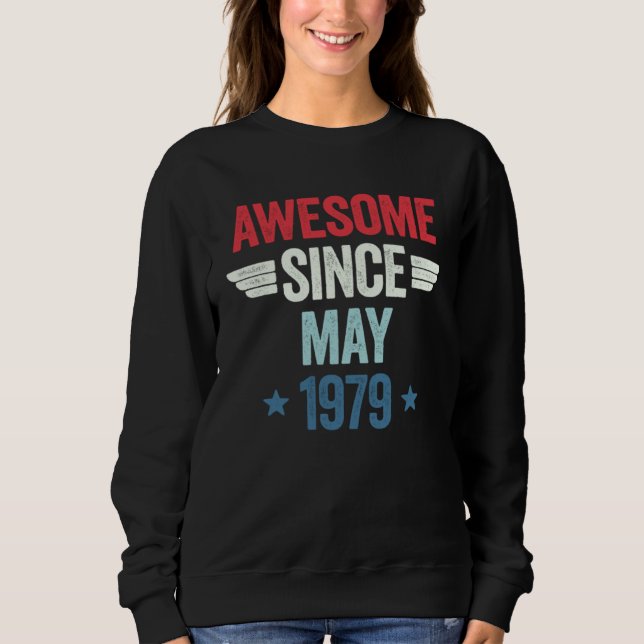 Awesome Since May 1979 T Shirt (Framsida)