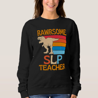Awesome Slp Teacher Dinosaur T Shirt