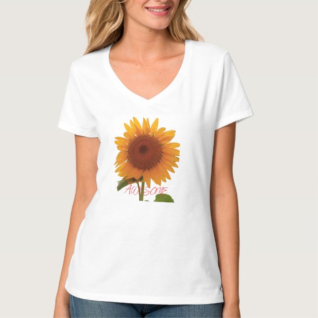 AWESOME SUNFLOWER T SHIRT (Framsida)