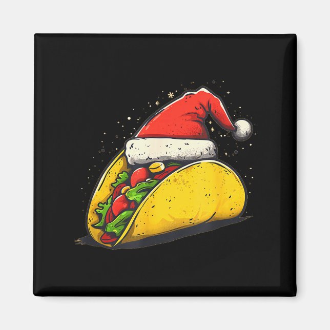 Awesome Taco Outfit For Xmas Tacos Lovers  Magnet (Framsidan)