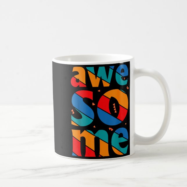 Awesome Text Saying Quote Men Women Kids Graphic A Kaffemugg (Höger)