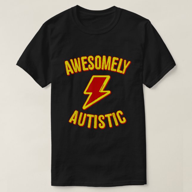 Awesomely Autistic T Shirt (Design framsida)