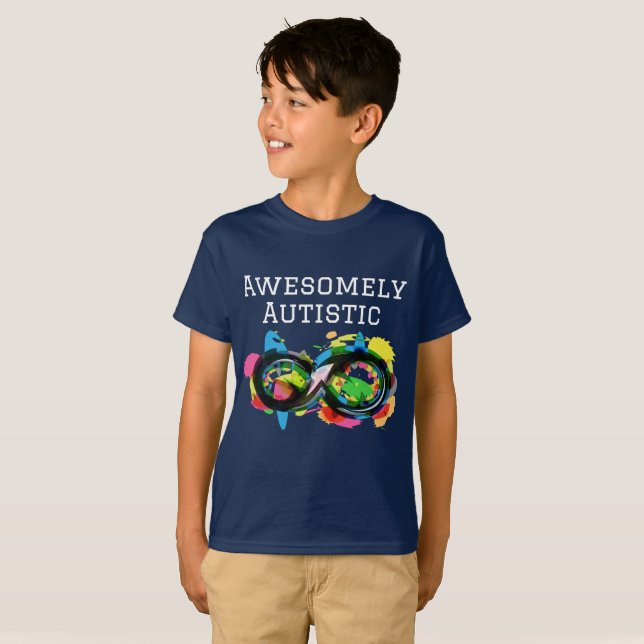 Awesomely Autistic T-shirt (Hel framsida)