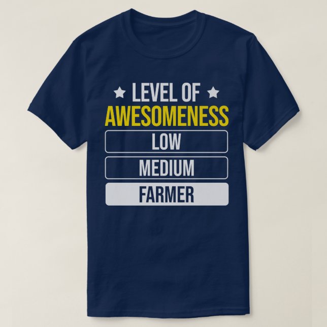 Awesomeness Farmer T Shirt (Design framsida)
