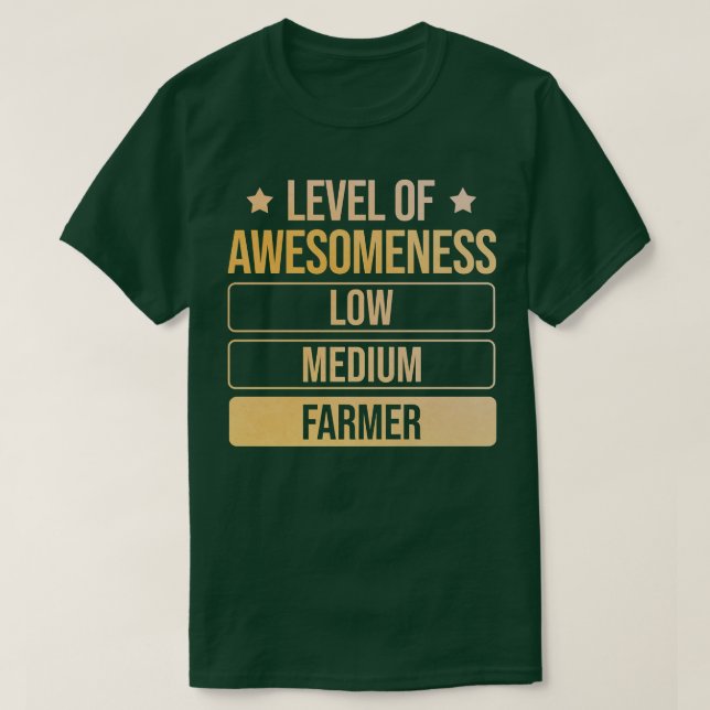 Awesomeness Farmer T Shirt (Design framsida)