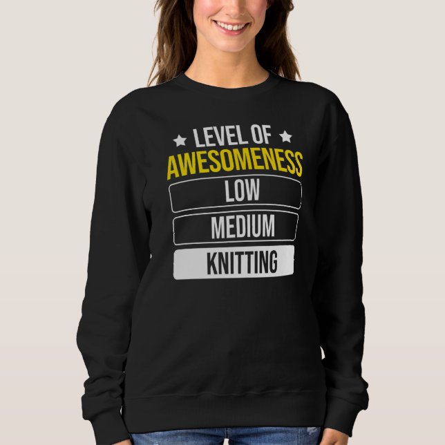 Awesomeness Knitting T Shirt (Framsida)