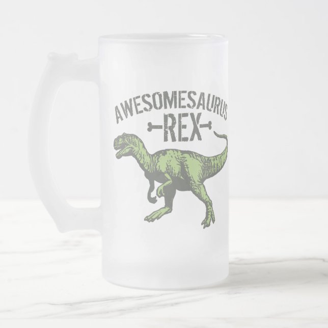 Awesomesaurus Rex Frostat Ölglas (Vänster)