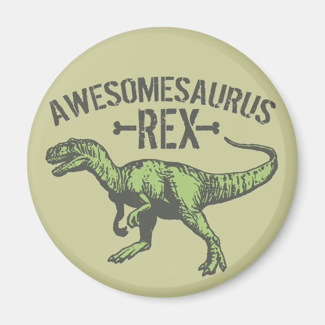 Awesomesaurus Rex Magnet (Framsidan)