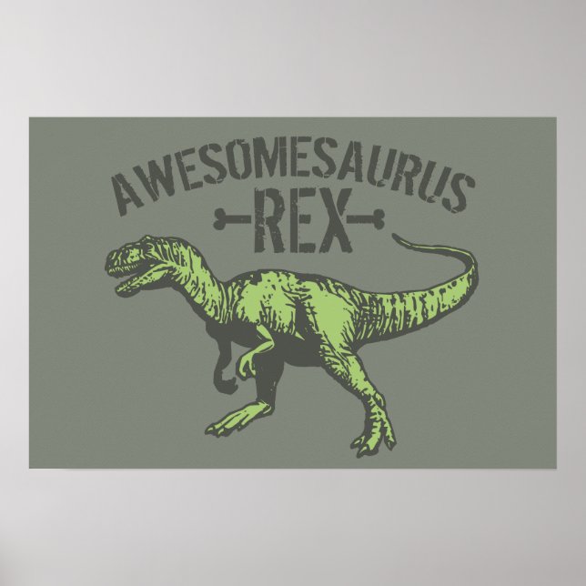 Awesomesaurus Rex Poster (Framsidan)