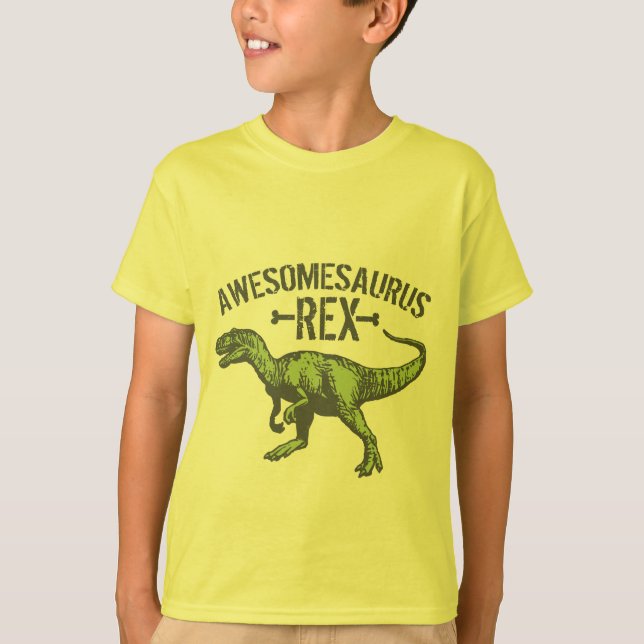 Awesomesaurus Rex Tee Shirt (Framsida)