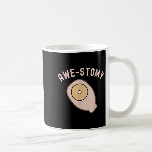 Awestomy Fantastisk Ostomy Patient Ostomate Motiva Kaffemugg (Höger)