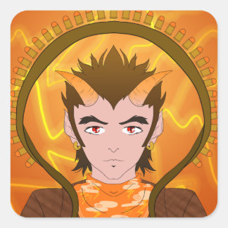 AWGRaijin Fyrkantigt Klistermärke