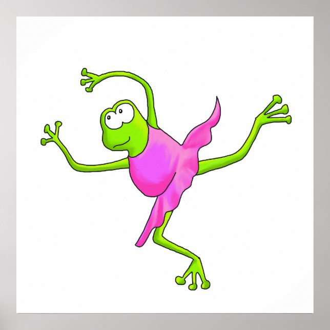 Awkward Ballet Frog Poster (Framsidan)