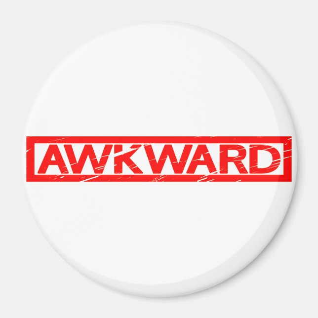 Awkward Frimärke Magnet (Framsidan)