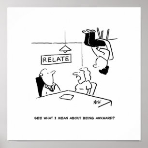 Awkward make sitta om taket poster