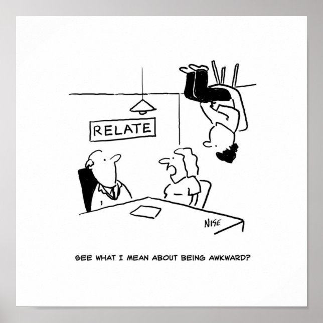 Awkward make sitta om taket poster (Framsidan)