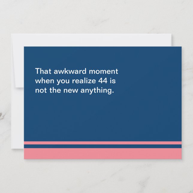 Awkward Moment Birthday Card - valfritt 40-tal Kort (Framsida)