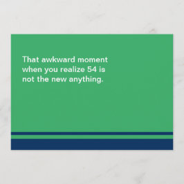 Awkward Moment Birthday Card - valfritt år 50 Kort