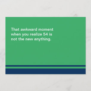 Awkward Moment Birthday Card - valfritt år 50 Kort