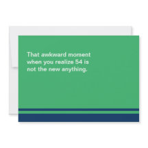 Awkward Moment Birthday Card - valfritt år 50