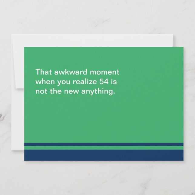 Awkward Moment Birthday Card - valfritt år 50 Kort (Framsida)