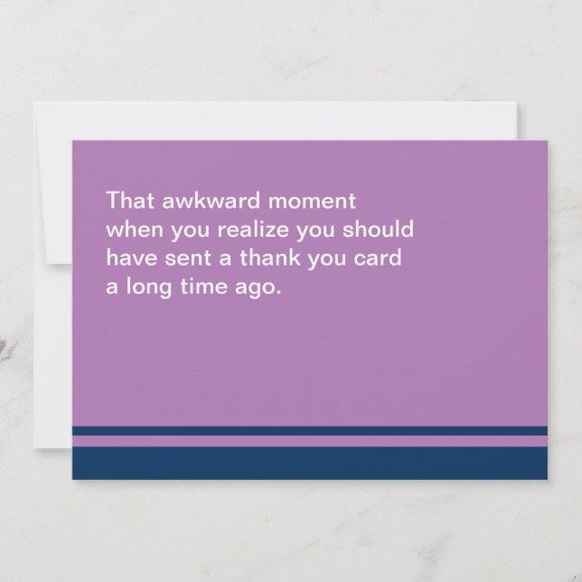 Awkward Moment Card-Tack belåten Tack Kort (Framsida)