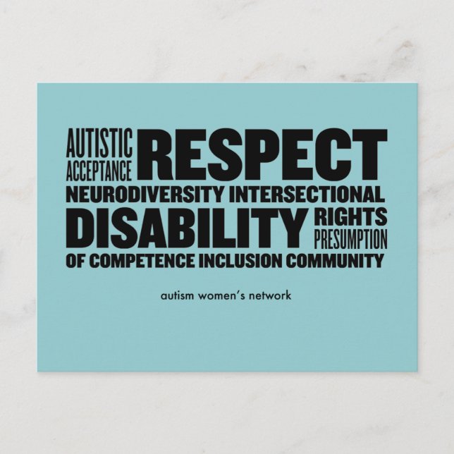 AWN-ordmoln vykort (Framsida)