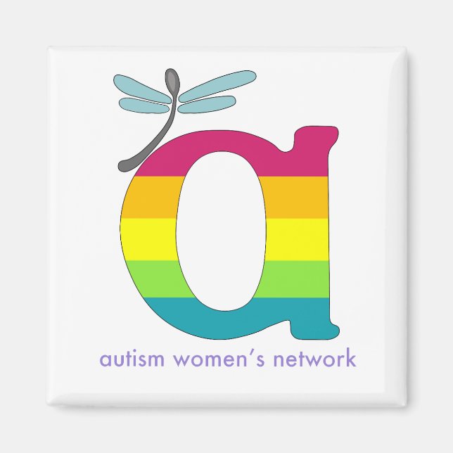 AWN Rainbow Pride Logotyp Magnet (Framsidan)