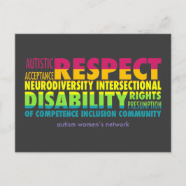 AWN Rainbow Pride Postcard Vykort