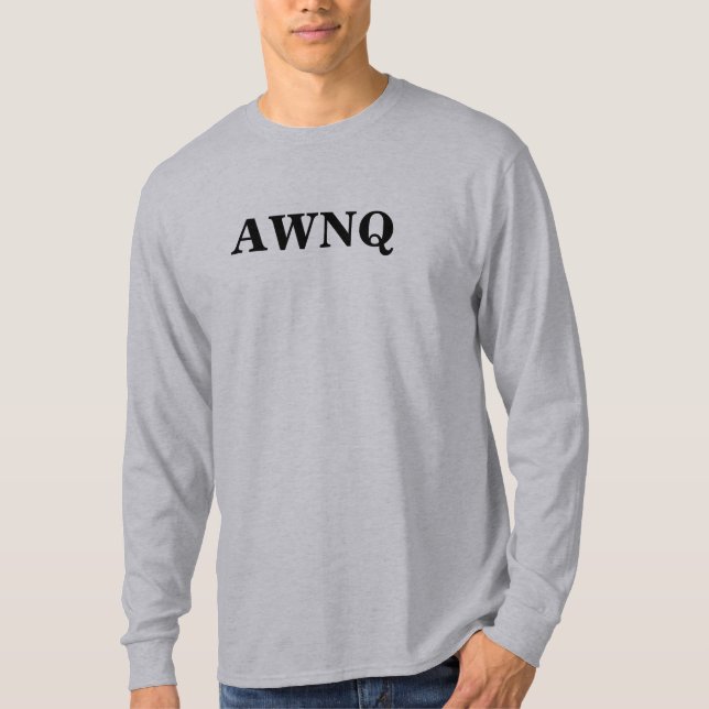 AWNQ-långärmad T-shirt (Framsida)