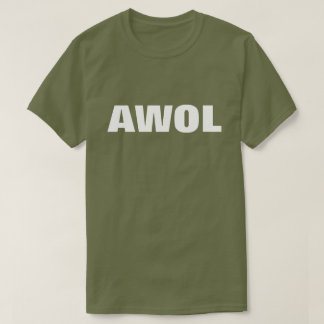 AWOL: MODERN GRAFISK TEXTKONSTRUKTION T SHIRT