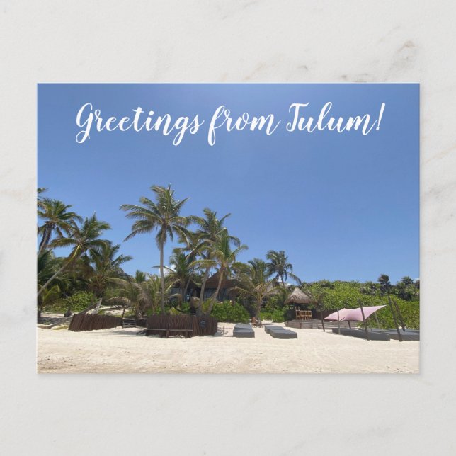 aWorld2Celebrate: Hälsningar från Tulum!  Vykort (Framsida)
