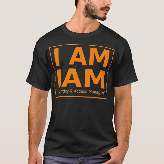 AWS I ÄR IAM-identitet och Access Manager-systemad T Shirt (Framsida)