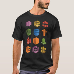 AWS Microservices Tech Stack Hackerthon Startup T Shirt