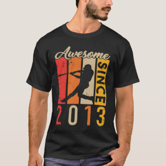 Awsome Since 2013 Baseball Player T Shirt