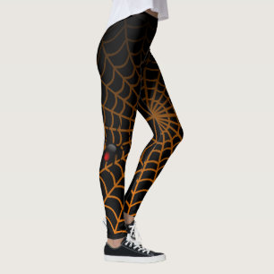 Awsome Spider och Webben Roligt Halloween-design Leggings