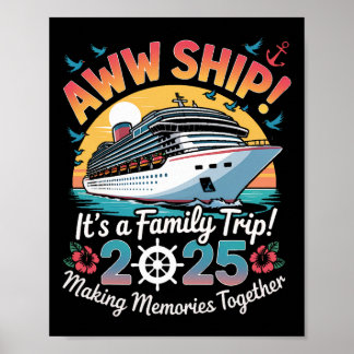 Aww Ship Familjekryssning 2025 Semesterresa  Poster