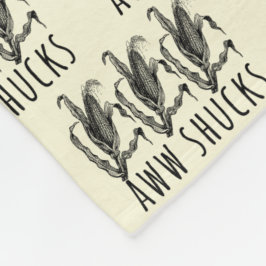 Aww Shucks Corn Husk Funny Farm Fleecefilt