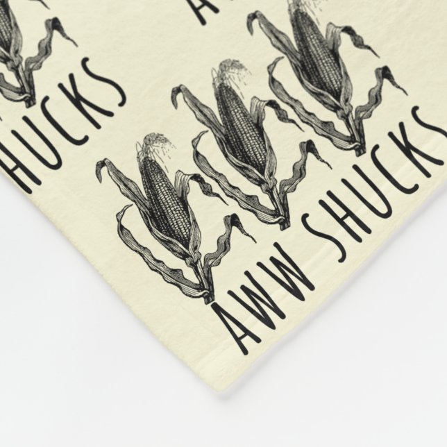 Aww Shucks Corn Husk Funny Farm Fleecefilt (Hörn)