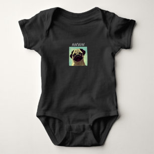 Awww Cutest Pug All Cute Puppy Tecknad T Shirt