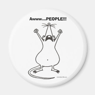 Awww...PEOPLE!!! Råtta Magnet