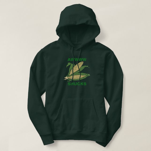 Awww Shucks Sweatshirt Med Luva (Design framsida)