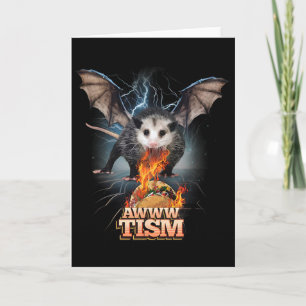 Awww Tism Rolig Opossum T Spotta Eld Opossum Meme Kort