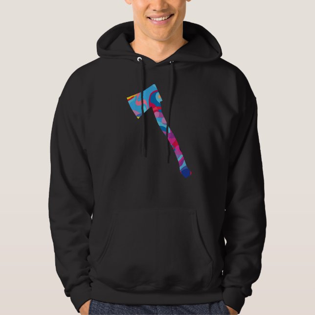 Ax Ax-färggrafik Hoodie (Framsida)