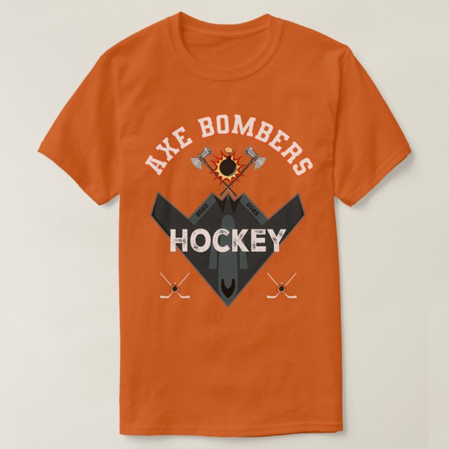 Ax Bombers Hockey Team T Shirt (Design framsida)