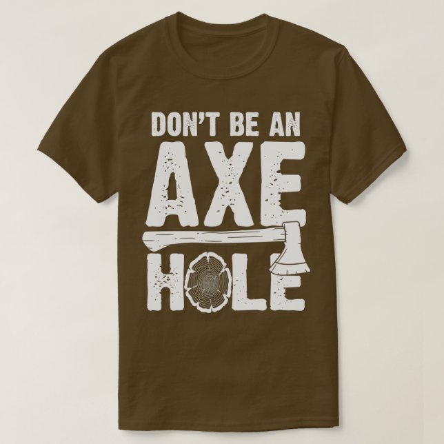 Ax Hål Funny Ax Throwing Ax Thrower Classic TSh T Shirt (Design framsida)