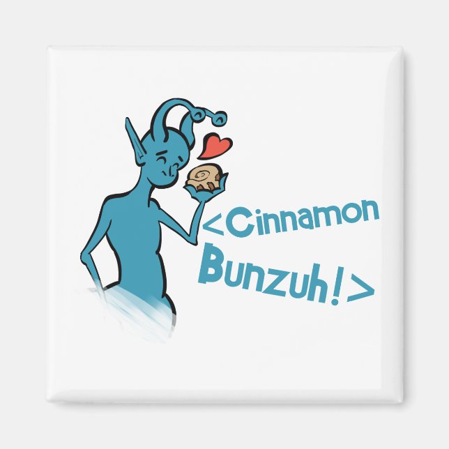 Ax Hearts Buns Square eller Circular Magnet (Framsidan)