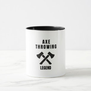 Ax kastande legend mugg
