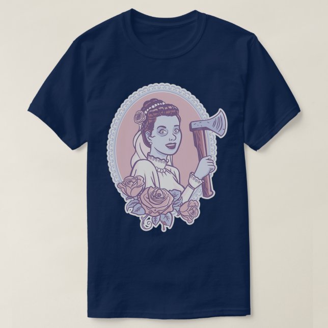 Ax Lycklig Haunted Bride T Shirt (Design framsida)
